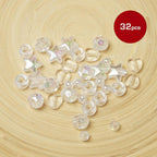 Luxury Heart & Star Hair Beads 32Pcs [Assorted Shape] [Clear] #Ha82 — official pack HA82 from ivyusa.com