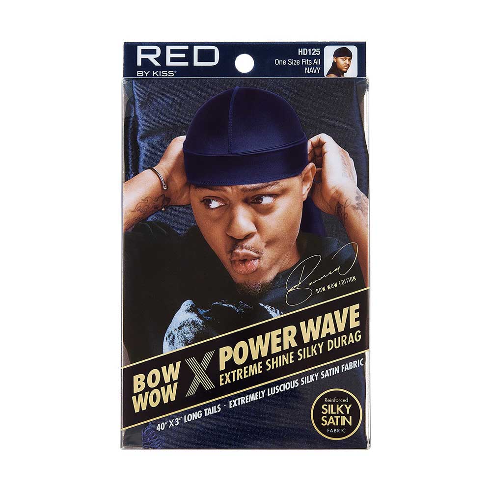 RED by KISS BOW WOW X Power Wave Extreme Shine Silky Durag official pack
