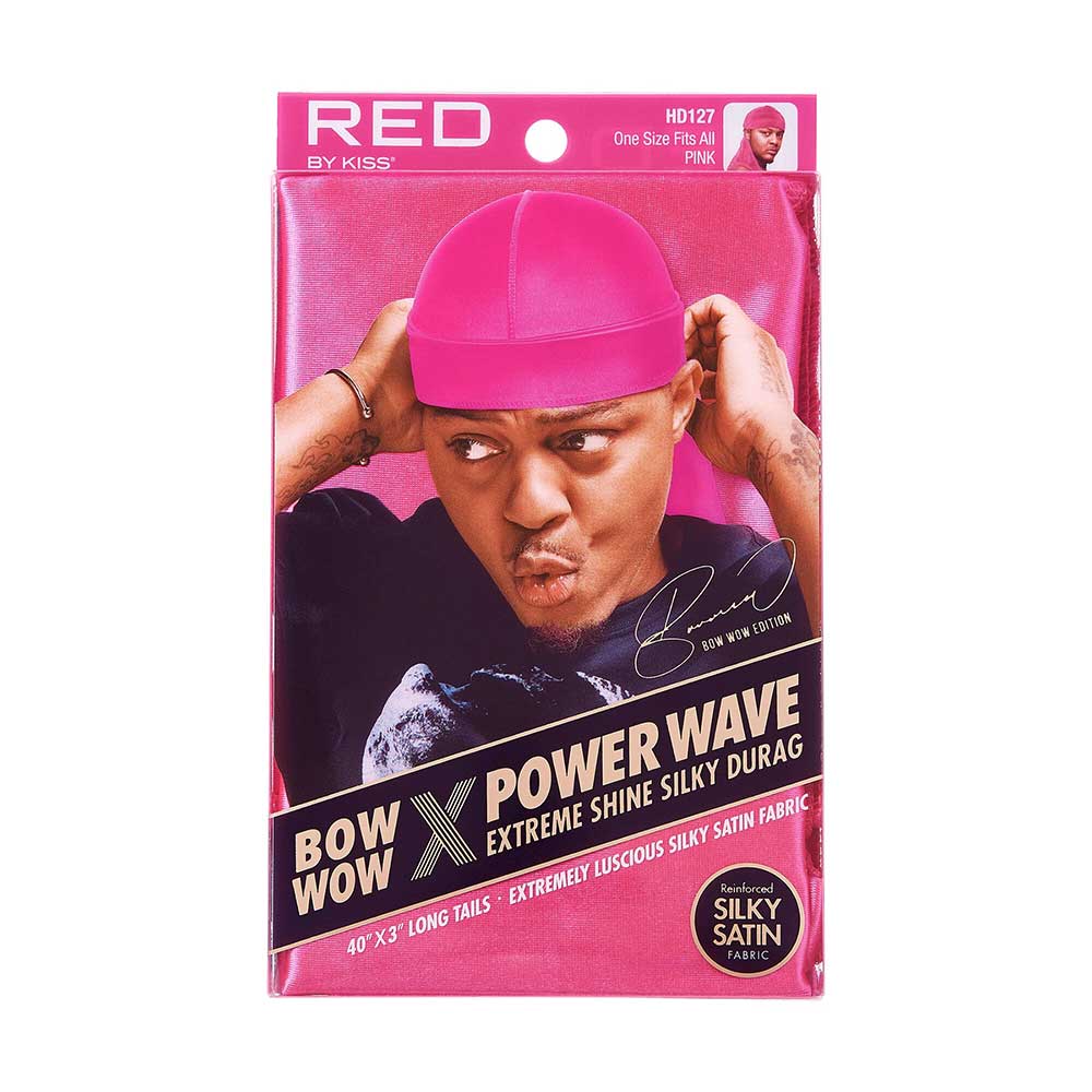 RED by KISS BOW WOW X Power Wave Extreme Shine Silky Durag official pack