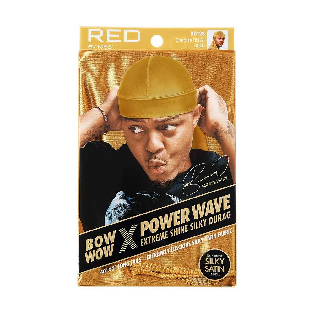 RED by KISS BOW WOW X Power Wave Extreme Shine Silky Durag official pack