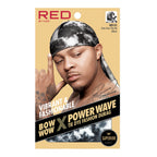 RED by KISS BOW WOW X Power Wave Tie Dye Fashion Durag official pack