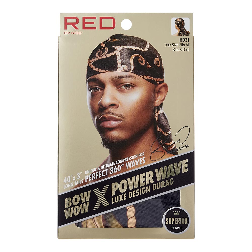 RED by KISS Power Wave Luxe Design Durag official pack
