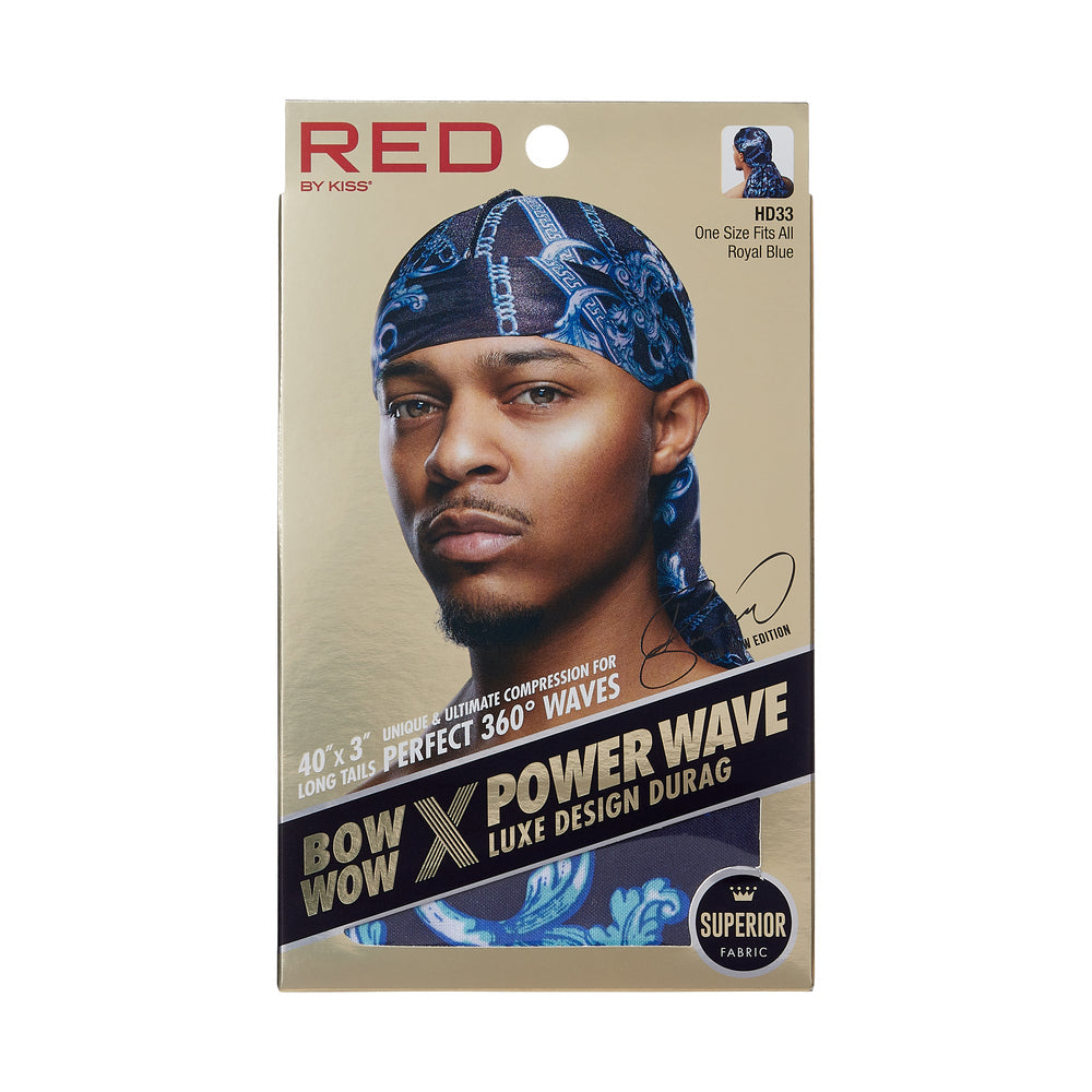 RED by KISS Power Wave Luxe Design Durag official pack