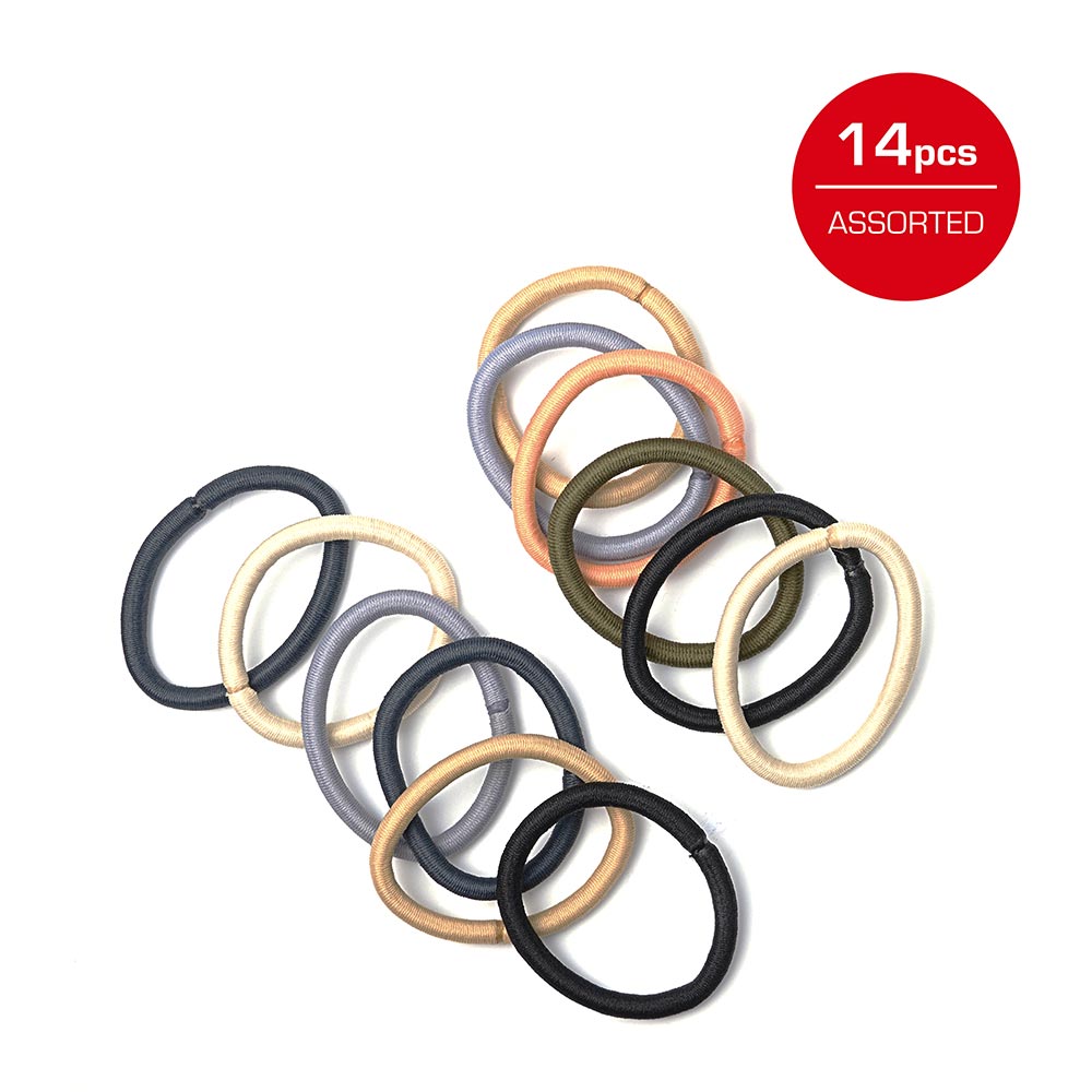RED by KISS Elastic Hair Band 5mm (14ct) - Mono Assorted official pack