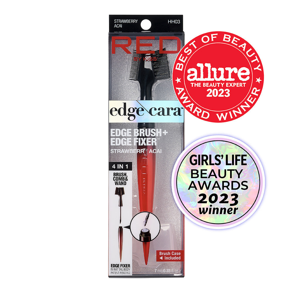 RED by KISS Edge Cara 4-in-1 Edge Styling Gel Brush official pack