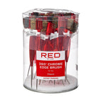 RED by KISS 4-in-1 Chrome Edge Brush ? Boar Bristles, Pin & Rat Tail Comb for Baby Hair & Edges ? 24 Pack official pack