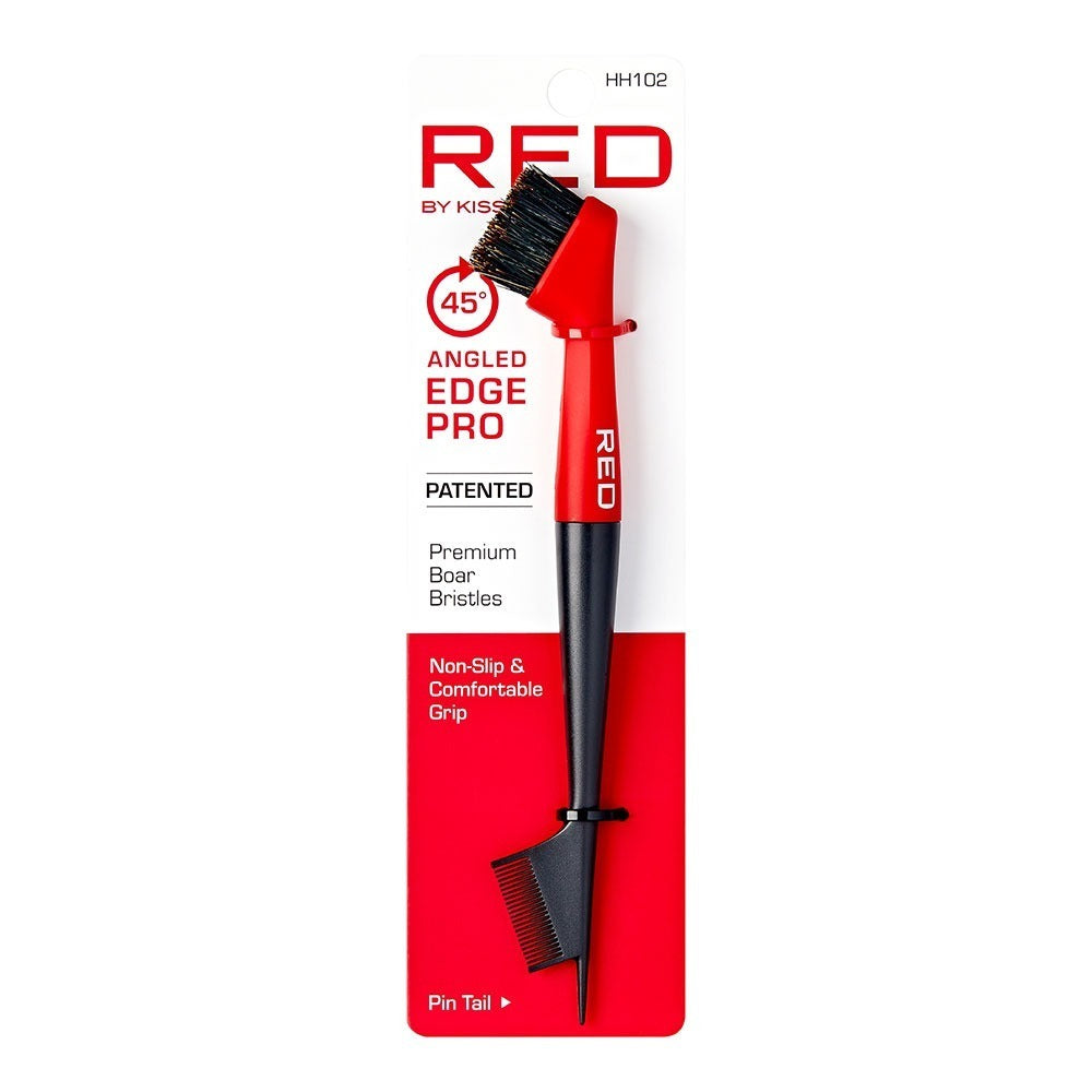 RED by KISS 45¡ Angled Edge Pro Brush with Pin Tail - RED Edge Pro Brush #1 (45 angled) official pack