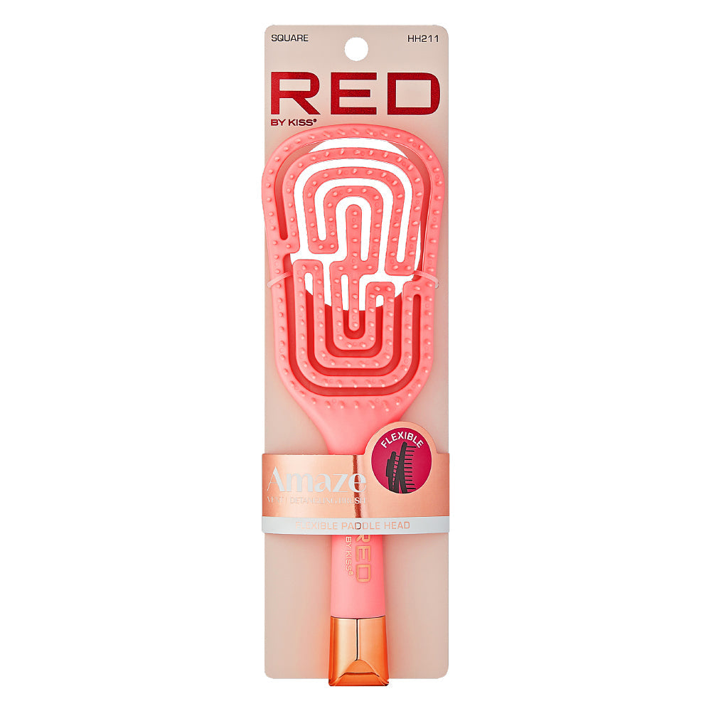 RED by KISS Flexible Amaze Square Vent Brush - RED Flexible Amaze Vent Square official pack