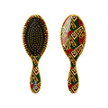 HH222_main "RED by KISS Oval Designed Brush - Bold Geometric, main product view."
