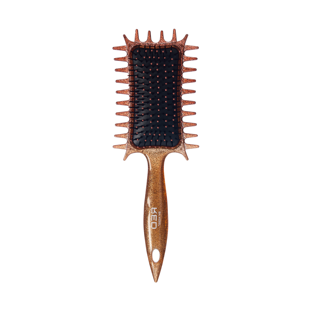 RED by KISS Curl-Art Styler - Detangling & Curl Defining Brush with Side Combs official pack