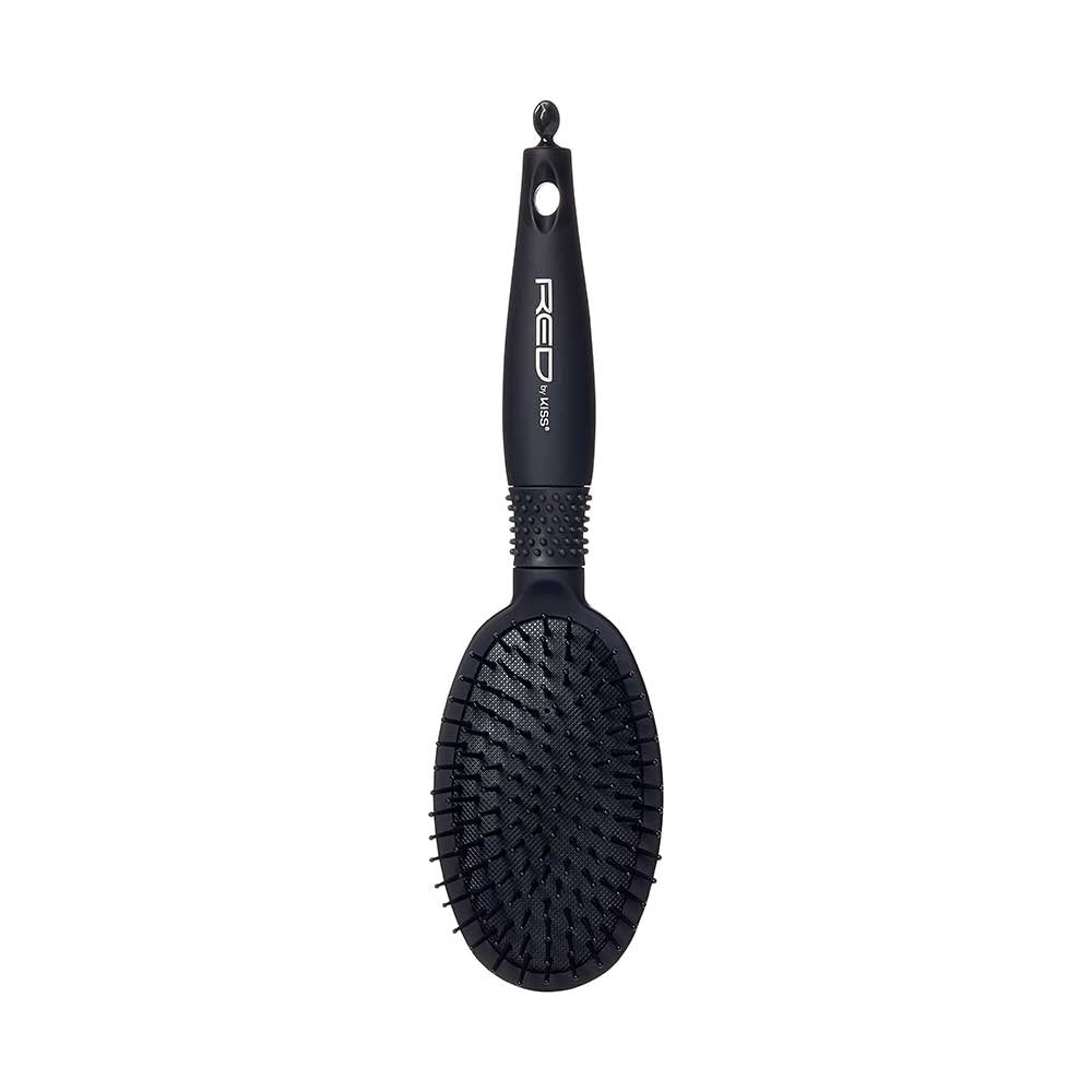 RED by KISS Rubberized Paddle Brush - Round / Regular official pack
