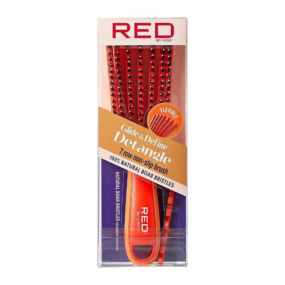 RED by KISS EZ Glide Detangling Brush - Boar official pack