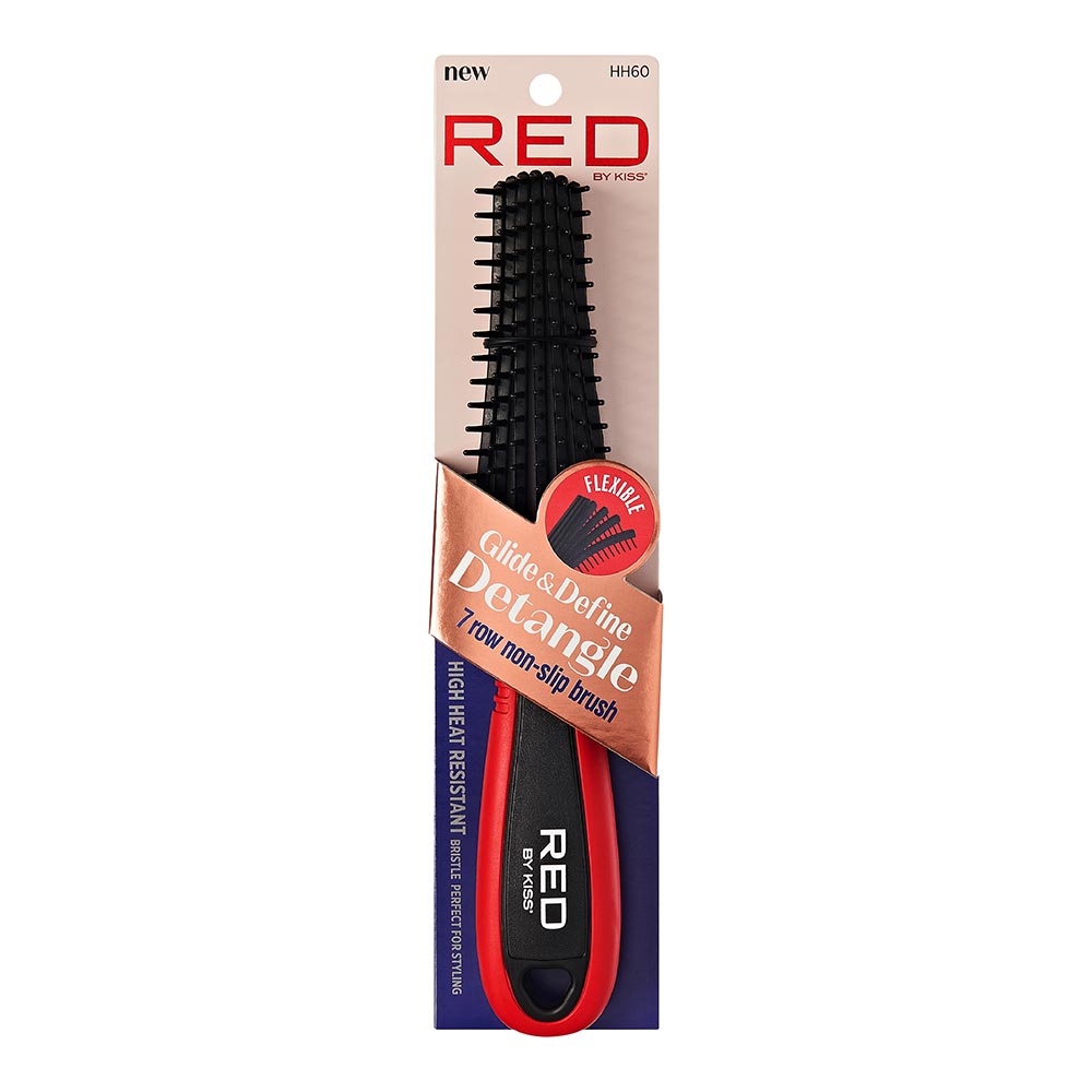 RED by KISS Glide & Define Detangle Brush - 7 Rows official pack