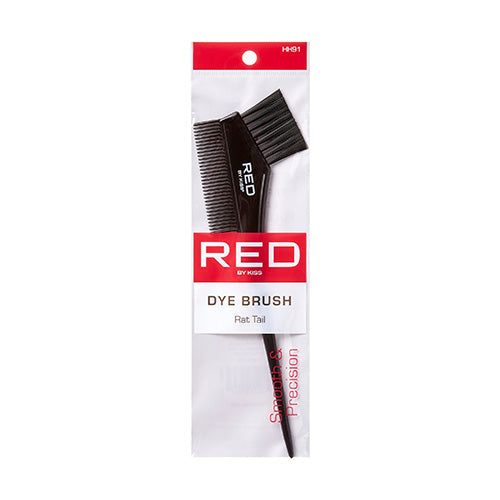 RED by KISS Dye Brush with Rat Tail - RED Dye Brush with rattail official pack