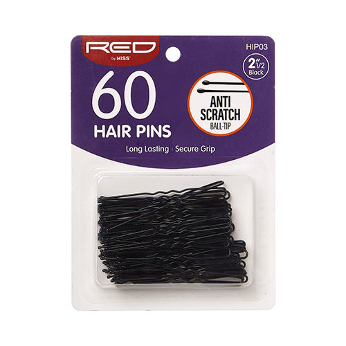 Red by Kiss Hair Pins 2 1.2 60 Pcs Black — official pack HIP03 from ivyusa.com