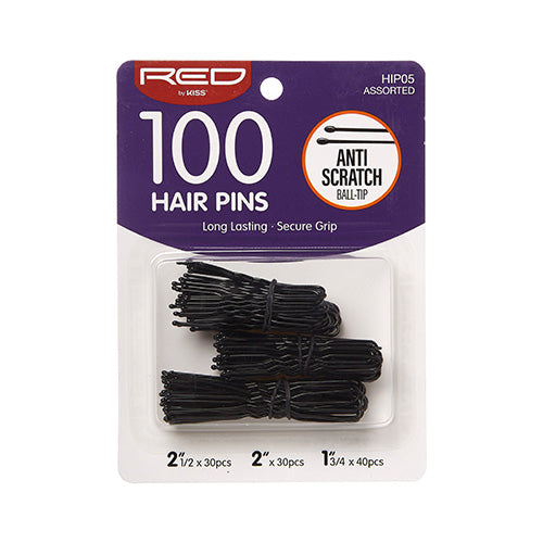 Red by Kiss Hairpin 2 1.2 2 1 3.4 100 Pcs — official pack HIP05 from ivyusa.com
