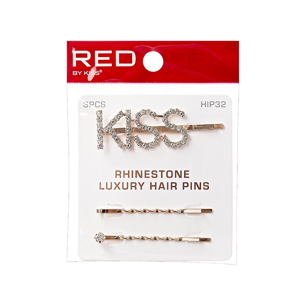 Lot De 3 Épingles À Cheveux En Strass Avec Lettres #HIP32 [Lettres Assorties] — official pack HIP32 from ivyusa.com