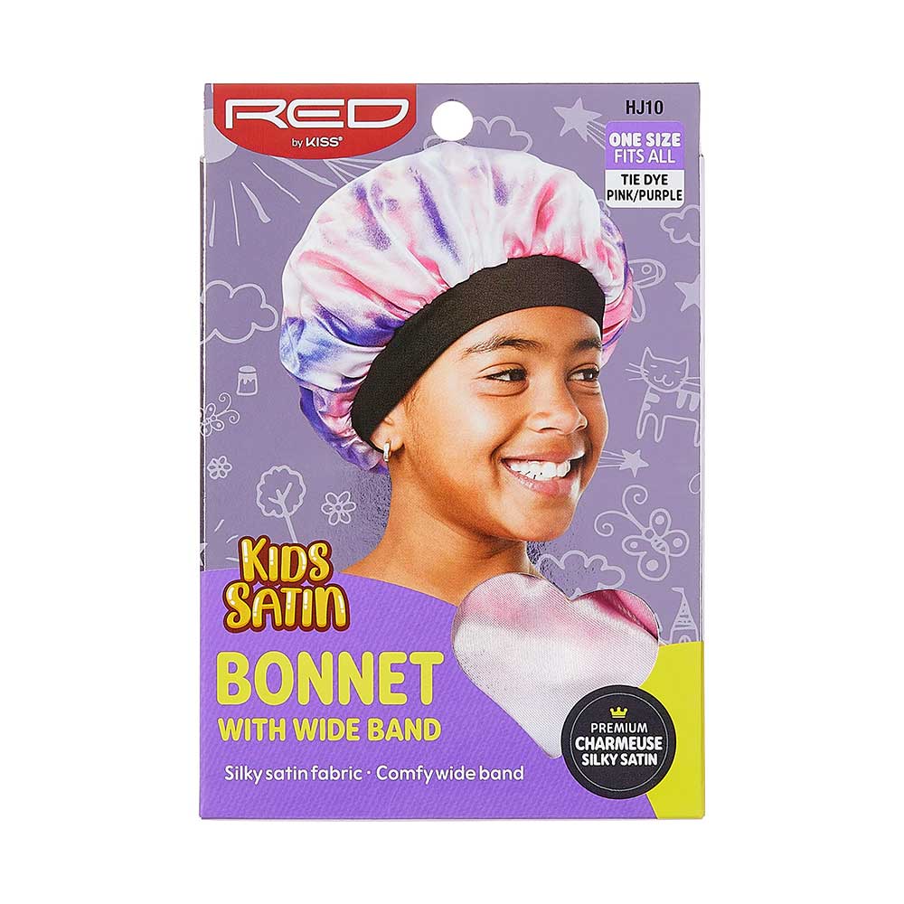 RED by KISS Kids Satin Wide Band Bonnet - Tie-Dye #2 official pack