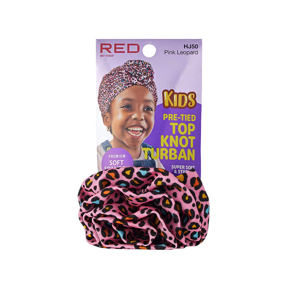 RED by KISS Kids Top Knot Turban official pack