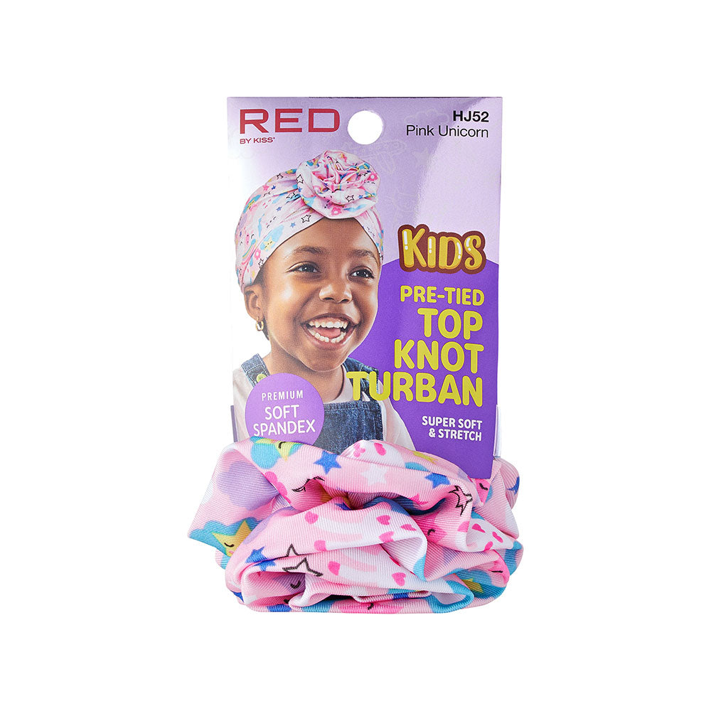 RED by KISS Kids Top Knot Turban - Pink Unicorn