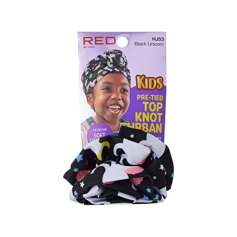 RED by KISS Kids Top Knot Turban official pack