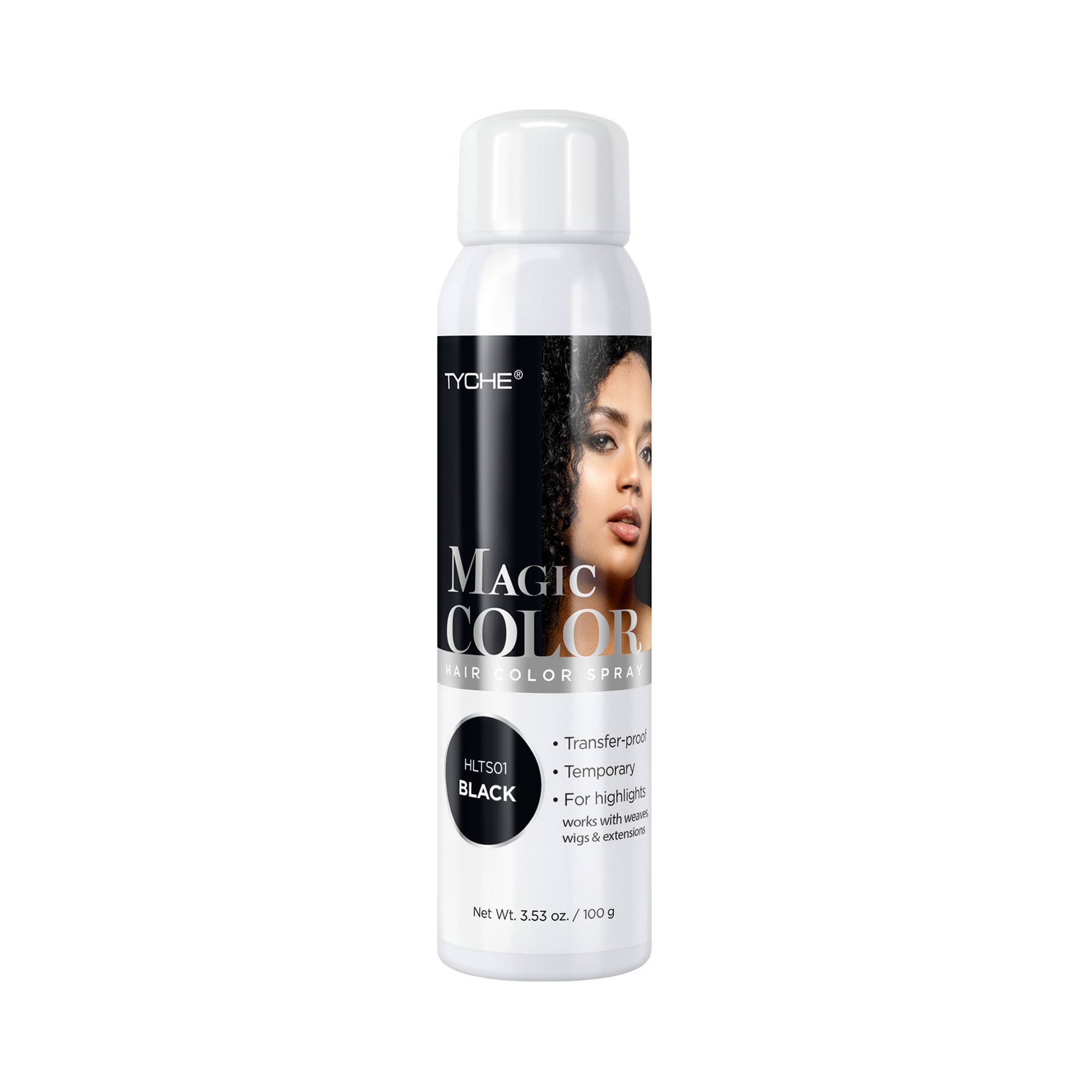 Nicka K Magic Color Spray - (HLTS01 Black) — official pack HLTS01 from nicka.com