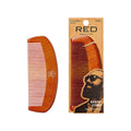 Red By Kiss Premium Wood Long Beard Comb — official pack HM69 from ivyusa.com