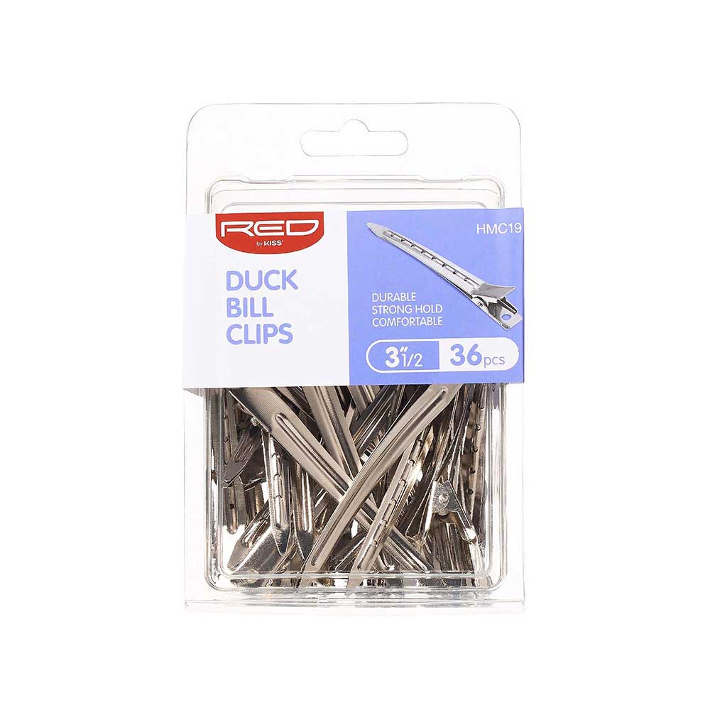 RED by KISS Silver Duck Bill Clips - 36pcs official pack