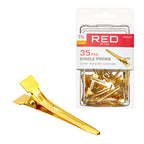RED by KISS Gold Single Prong Clip 1 3/4" official pack
