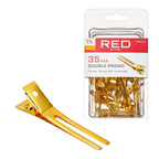 RED by KISS Gold Double Prong Clip 1 3/4" official pack