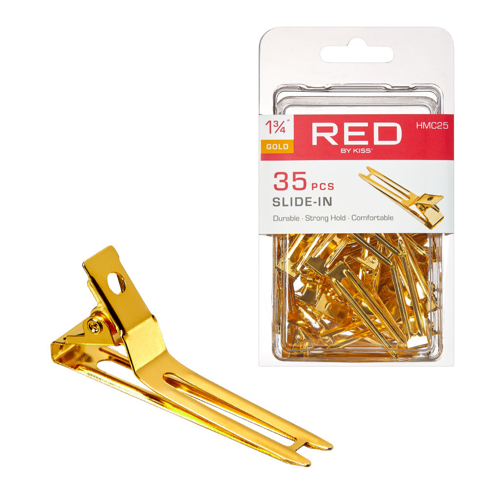 RED by KISS Gold Slide-In Clip 1 3/4" official pack
