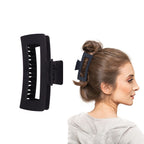 RED By KISS Matte Open Cut Claw Clip Jumbo Black #HMC47 — official pack HMC47 from ivyusa.com