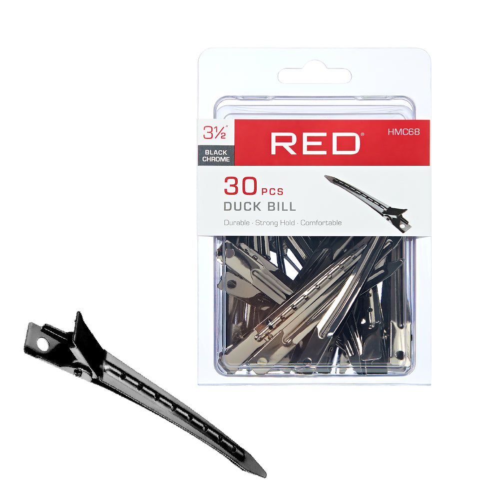 RED by KISS Duck Bill Clips 3 1/2" official pack
