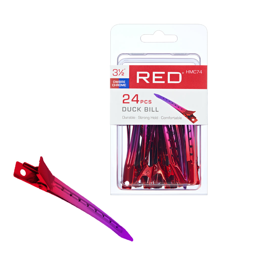 RED by KISS Duck Bill Clips 3 1/2" official pack