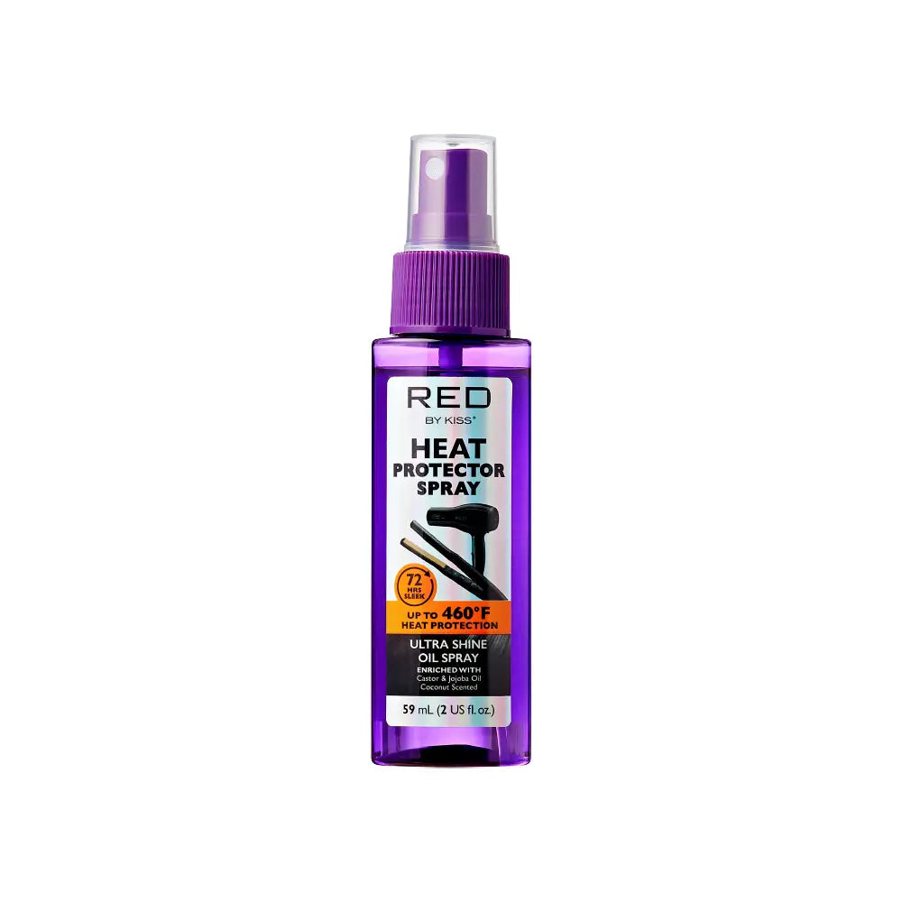 RED by KISS Ultra Shine Heat Protector Oil Spray official pack