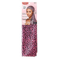 RED by KISS Silky Satin Wrap Scarf 60"X16" - Pink Leopard official pack