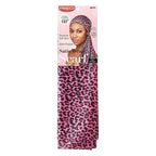 RED by KISS Silky Satin Wrap Scarf 60"X16" - Pink Leopard official pack
