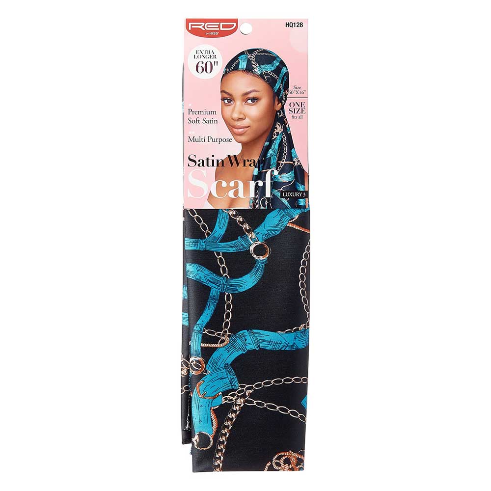 RED by KISS Silky Satin Wrap Scarf 60"X16" - Luxury 3 official pack