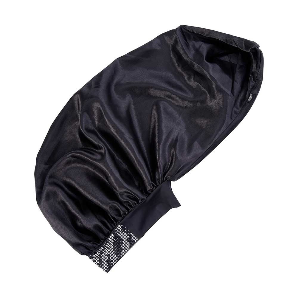 RED by KISS Diamond Bling Braid Satin Bonnet - Black Zebra official pack