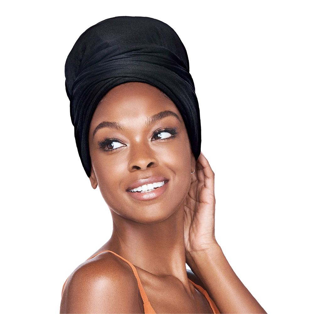 RED by KISS Comfortable & Breathable Satin-Lined Infinity Turban official pack
