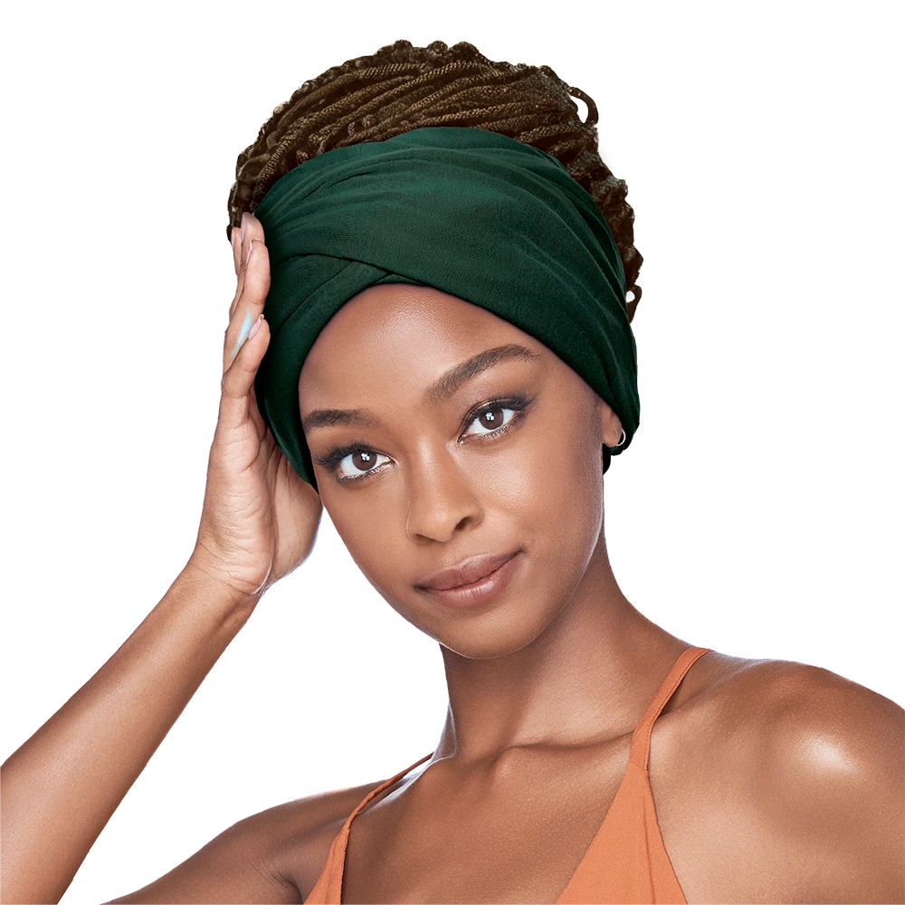 RED by KISS Comfortable & Breathable Satin-Lined Infinity Turban official pack