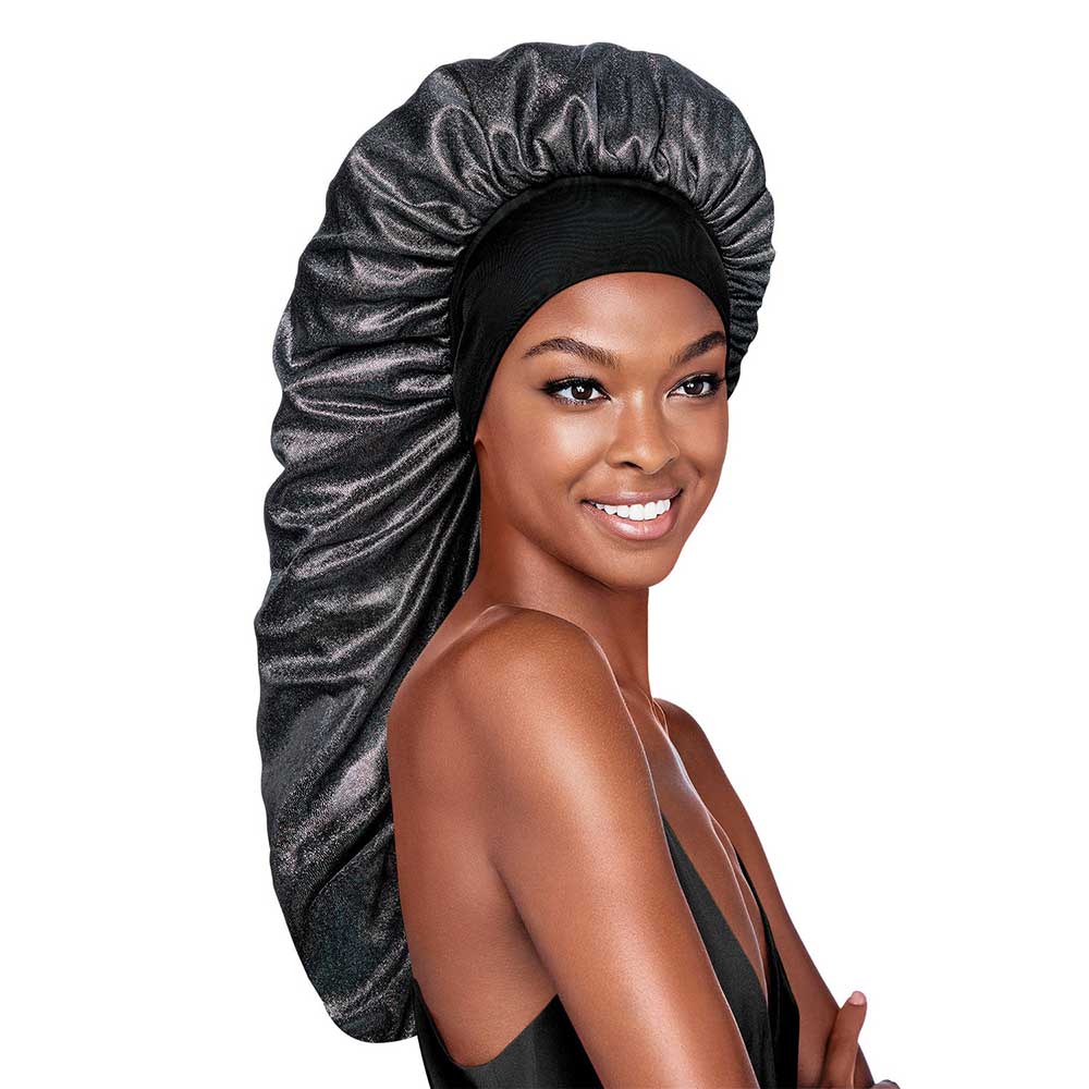 RED by KISS Glitter Braid Bonnet - Jet Black Pearl official pack