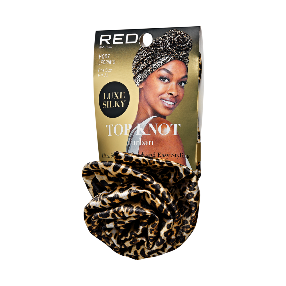RED by KISS Luxe Silky Top Knot Satin Turban official pack