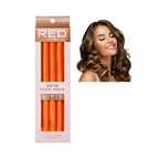 RED by KISS Heatless Curling Silky Satin Flexi Rods - 5/8 Inch-5pcs-Orange official pack