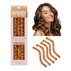 RED by KISS Animal Print Heatless Curling Silky Satin Flexi Rods official pack