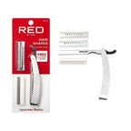 Kiss Cosmetics RED By Stainless Steel Hair Shaper With Guides #HS12 — official pack HS12 from ivyusa.com
