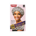 RED by KISS Premium Silky Satin Sleep Cap - Leopard / X-Large official pack