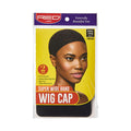 HWC05_main "A packaged product labeled "Super Wide Band Wig Cap." The packaging features a photograph of a person wearing a black wig cap. The brand name "RED by KISS" is displayed at the top in a red and white logo, with the tagline "Naturally Beautiful 
