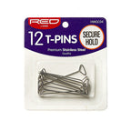 Red By Kiss 12 Snap T-Pin Non Slip Grip #Hwgc04 — official pack HWGC04 from ivyusa.com