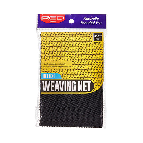 Red By Kiss Deluxe Weaving Net 17"X27" #Hwn01 [Black] — official pack HWN01 from ivyusa.com